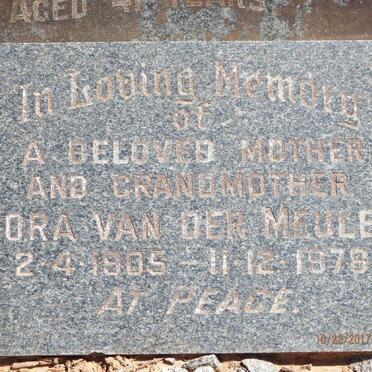 MEULEN Nora, van der 1905-1978