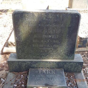 TARR Alan Clyde 1895-1980 &amp; Jessie BRADFIELD 1893-1968