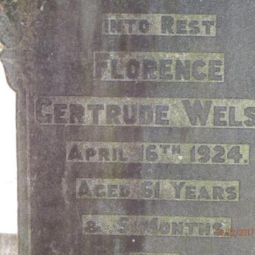 WELSH Thomas Henry -1930 &amp; Florence Gertrude -1924