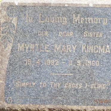 KINGMAN Myrtle Mary 1892-1960