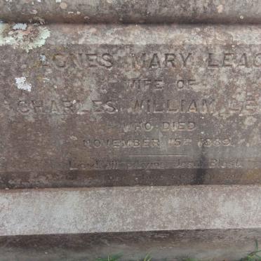 LEACH Agnes Mary -1889