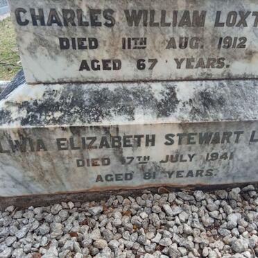 LOXTON Charles William -1912 &amp; Olivia Elizabeth Stewart -1941