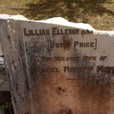 HAYES Lillian Ellenor Emma nee PRICE 
