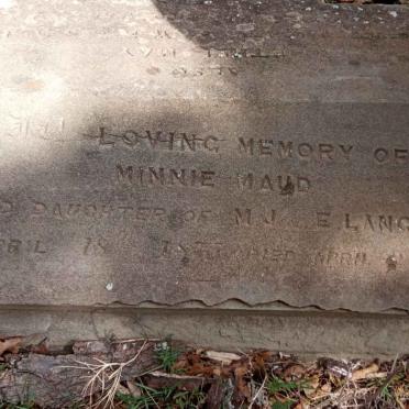 LANGFIELD Minnie Maud 1875-1878 :: JAMES Ethel May -187?
