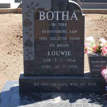 BOTHA Louwie 1954-1978