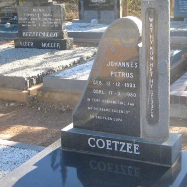 COETZEE Johannes Petrus 1893-1980