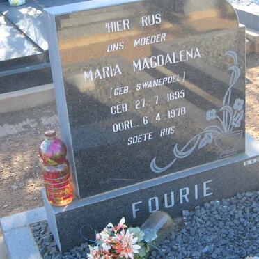FOURIE Maria Magdalena nee SWANEPOEL 1895-1978