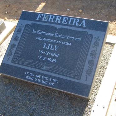 FERREIRA Lily 1918-1998
