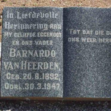 HEERDEN Barnardo, van 1892-1947