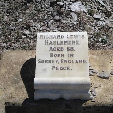 HASLEMERE Richard Lewis 