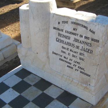 JAGER Reinier Johannes Gerhardus, de 1871-1941