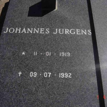 JAGER Johannes Jurgens, de 1919-1992