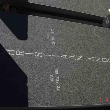 LAAS Christiaan Andries 1911-1995