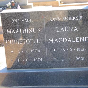 LOOCK Marthinus Christoffel 1904-1974 &amp; Laura Magdalene 1913-2001