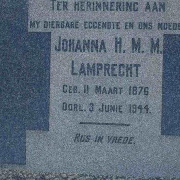 LAMPRECHT Johanna H.M.M. 1876-1944