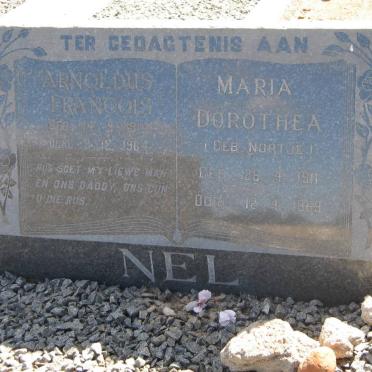 NEL Arnoldus Francois 1914-1964 &amp; Maria Dorothea NORTJE 1911-1969 
