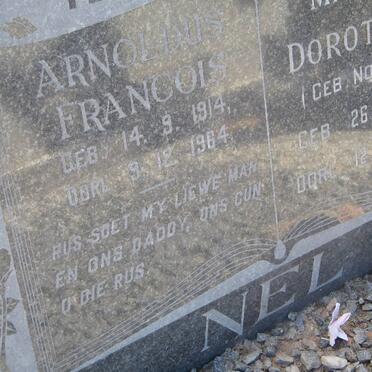 NEL Arnoldus Francois 1914-1964 &amp; Maria Dorothea NORTJE 1911-1969