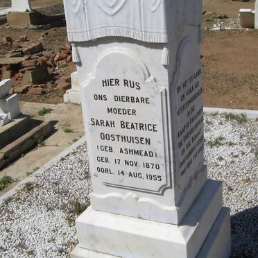 OOSTHUISEN Ockert Almero 1859-1943 &amp; Sarah Beatrice ASHMEAD 1870-1955