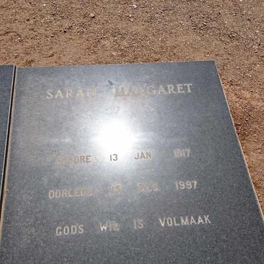 PLESSIS Nico Sarel, du 1904-1996 &amp; Sarah Margaret 1917-1997