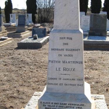 ROUX Pieter Marthinus, le 1865-1945