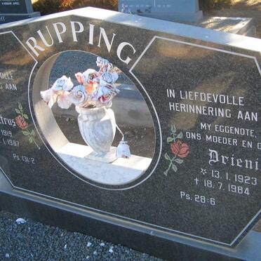 RUPPING Frederik Petrus 1919-1987 &amp; Drienie 1923-1984