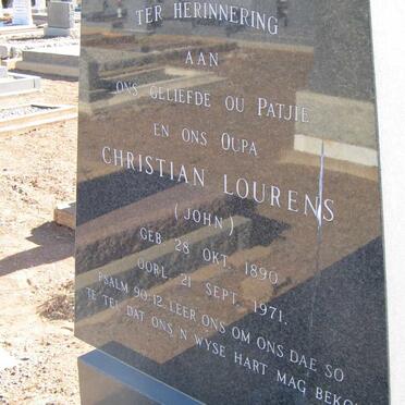 ROUX Christian Lourens, le 1890-1971