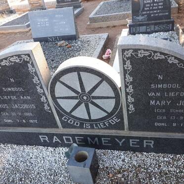 RADEMEYER Petrus Jacobus 1889-1972 &amp; Mary Judith SCHOEMAN 1893-1972