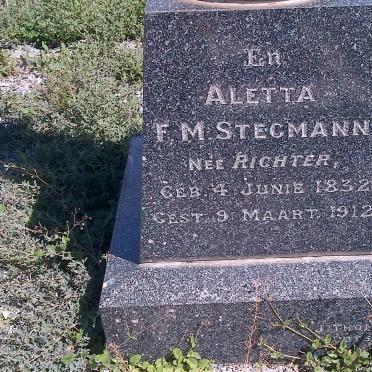 STEGMANN Aletta F.M. nee RICHTER 1832-1912