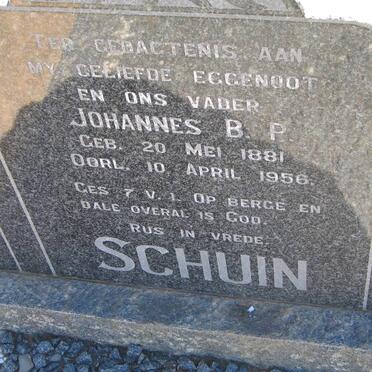 SCHUIN Johannes B.P. 1881-1956