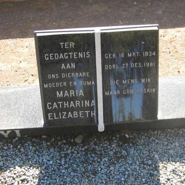 STEYL Johannes Jacobus 1932-1995 &amp; Maria Catharina Elizabeth 1934-1981
