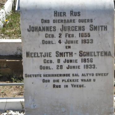 SMITH Johannes Jurgens 1855-1933 &amp; Neeltjie SCHELTEMA 1856-1933