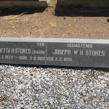 STOKES Jeanetta H. nee DEACON 1873-1959