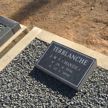 TERBLANCHE J.W.F. 1936-1998