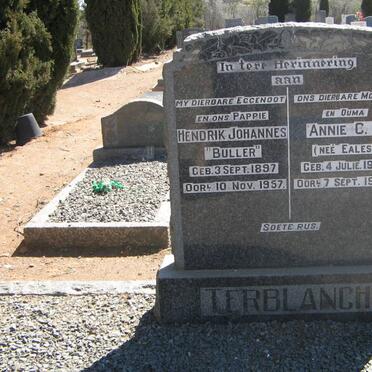 TERBLANCHE Hendrik Johannes 1897-1957 &amp; Annie C.P. EALES 1900-1994