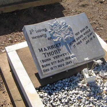 THORP Marriet nee VERWEY 1918-1943