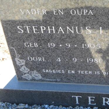 TERBLANCHE Stephanus I. 1905-1981 &amp; Gertina S.P. V.D. MESCHT 1908-1989