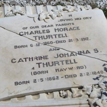 THURTELL Charles Horace 1860-1917 &amp; Cathrine Johanna S. HAYWARD 1862-1948