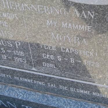 TONDER Moyra, van nee CAPSTICK 1928     