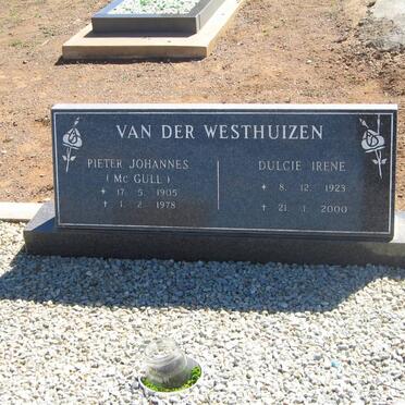 WESTHUIZEN Pieter Johannes, van der 1905-1978 &amp; Dulcie Irene 1923-2000