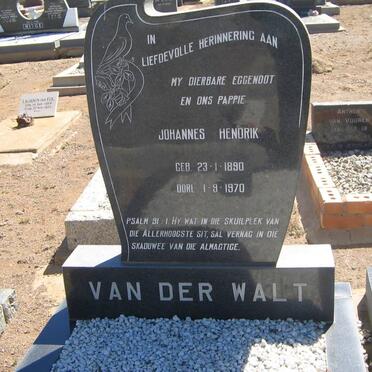 WALT Johannes Hendrik, van der 1890-1970
