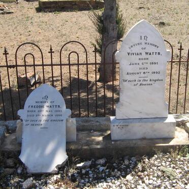 WATTS Freddie 1885-1886 :: WATTS Vivian 1891-1892