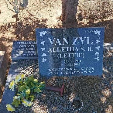 ZYL Phillupus, van 1929-2016 &amp; Alletha S.H. 1934-2005 
