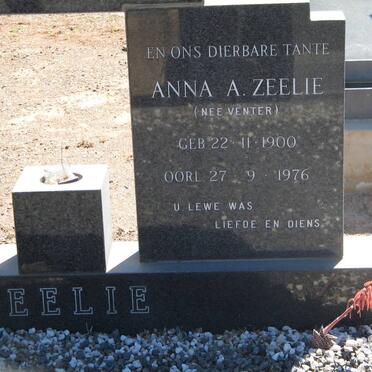 ZEELIE Daniel James 1902-1972 &amp; Anna A. VENTER 1900-1976