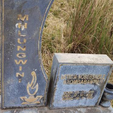 MHLUNGWINI Leticia Nosebenzile Ntombabantu 1918-2002
