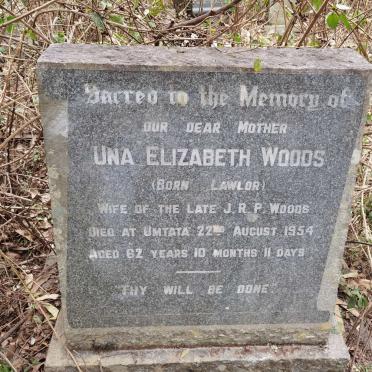 WOODS Una Elizabeth nee LAWLOR -1954