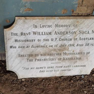 SOGA William Anderson 1858-1916 &amp; Mary Agnes MEIKLE 1866-1919
