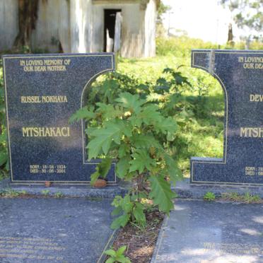 MTSHAKACI Devilliers 1924-1974 &amp; Russel Nokhaya 1924-2001