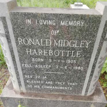 HAREBOTTLE Ronald Midgley 1905-1985