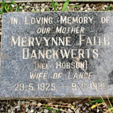 DANCKWERTS Mervynne Faith nee HOBSON 1925-199?