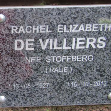 VILLIERS Rachel Elizabeth, de nee STOFFBERG 1926-2013